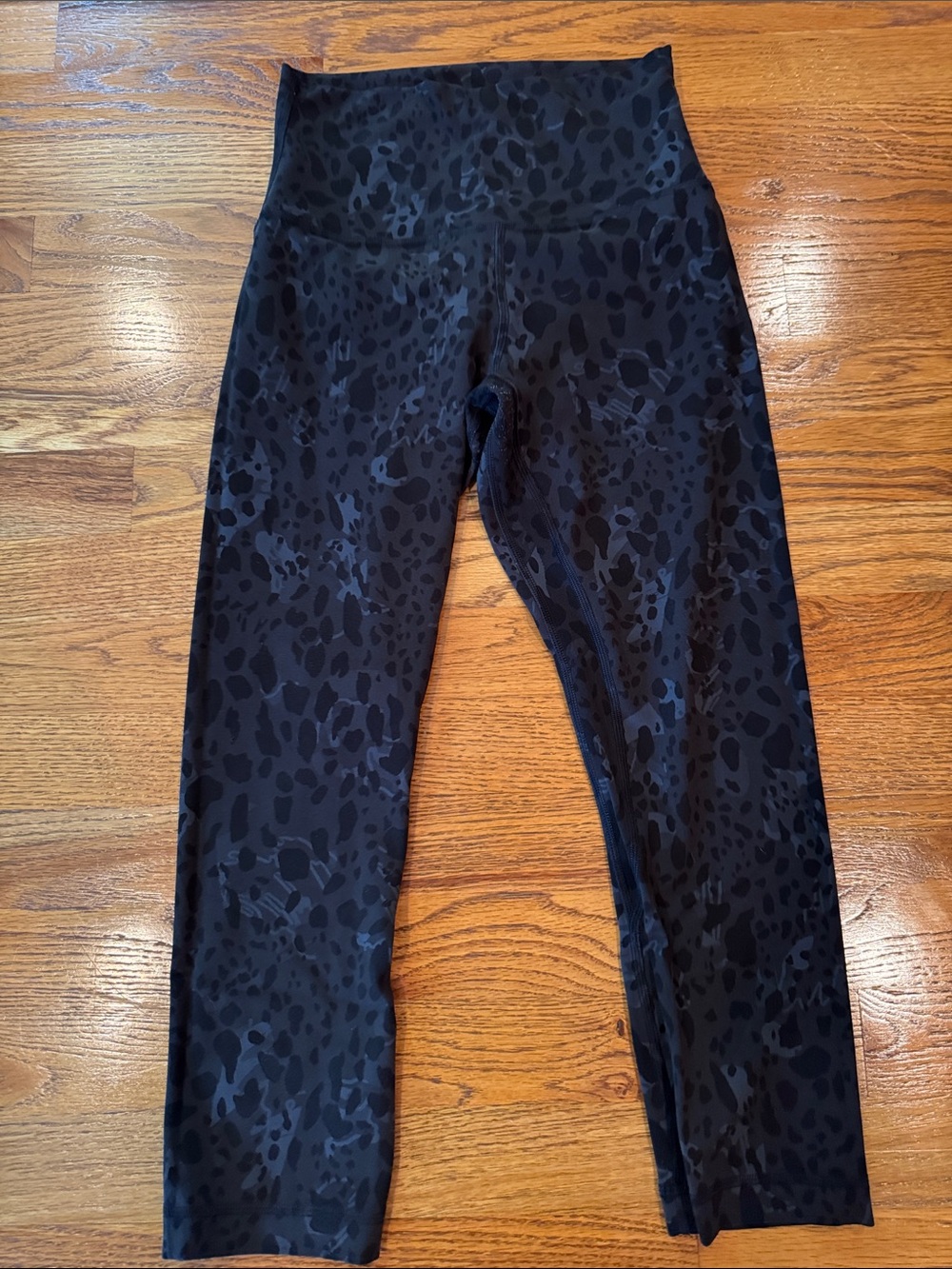 lululemon athletica Black Tonal Leopard High-Waist Leggings